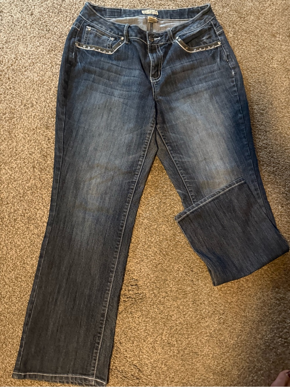 Earl Jeans Classic Women's boot Cut Jeans - Dark Blue